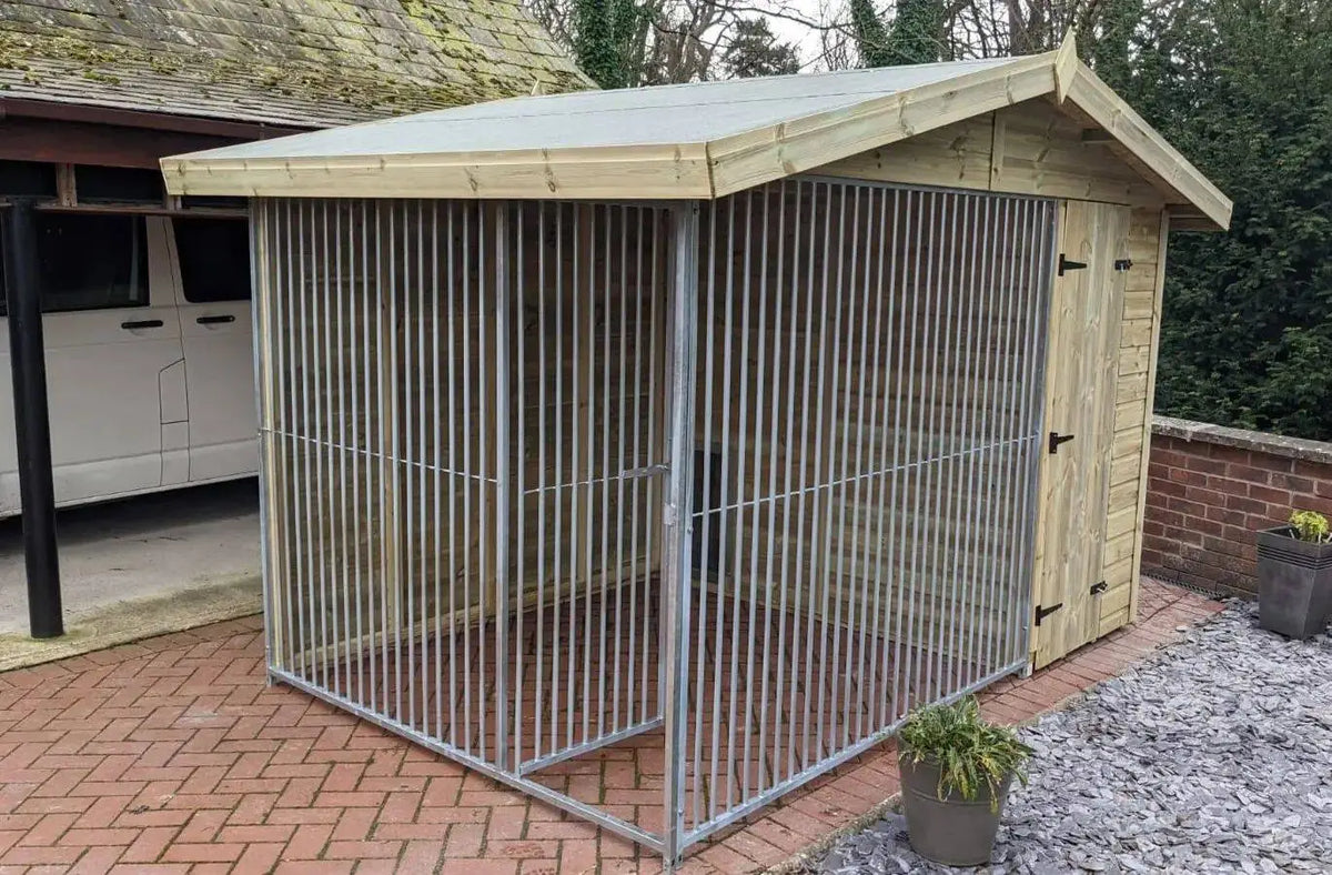 10x8ft Single Dog Kennel - Professional Installation Included