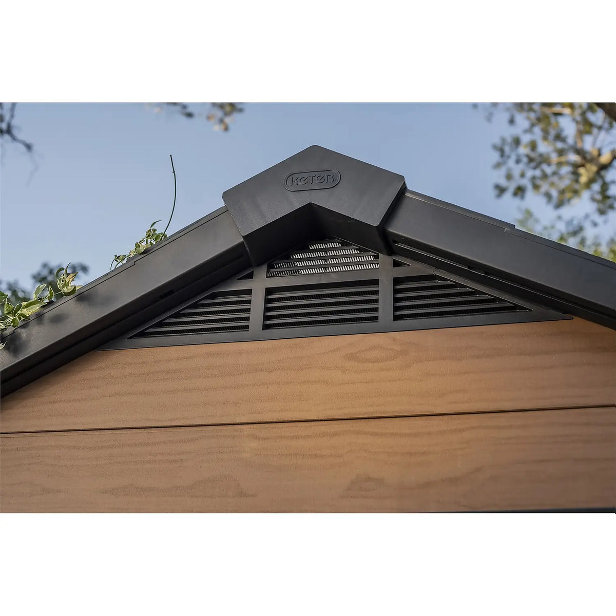Keter Newton 7x7ft Double Door Outdoor Apex Plastic Garden Shed