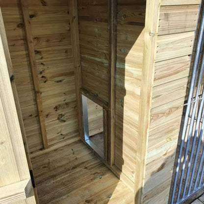 15x4ft Pent Duo Dog Kennel - Professional Installation Included