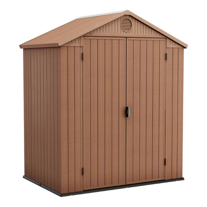 Keter Outdoor Garden Storage Shed - Brown Resin Storage House