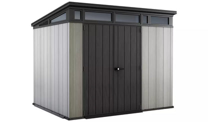 Keter Artisan 9x7ft Double Door Pent Outdoor Plastic Garden Shed