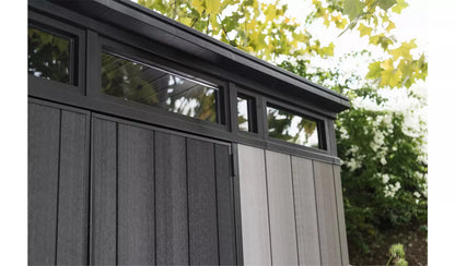 Keter Artisan 9x7ft Double Door Pent Outdoor Plastic Garden Shed