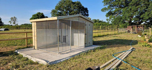 12x6.5ft Single Dog Kennel - Professional Installation Included