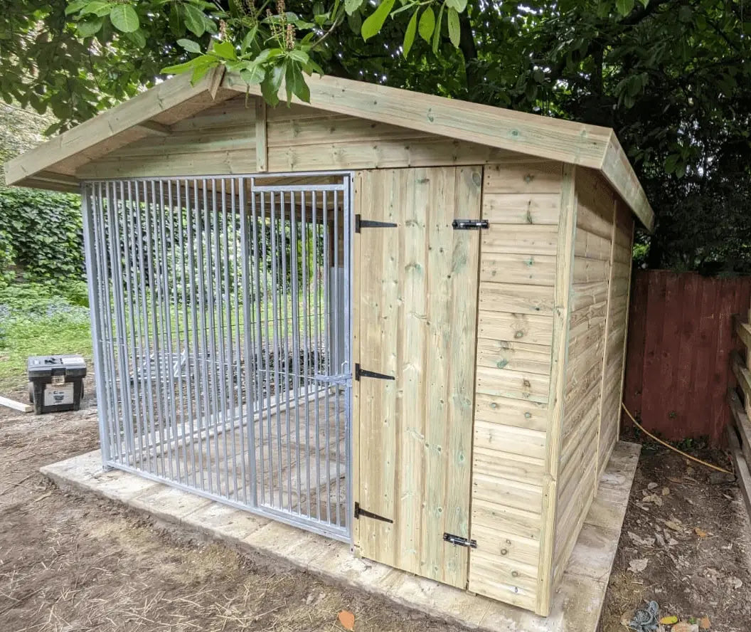 10x8ft Single Dog Kennel - Professional Installation Included
