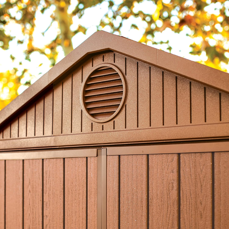 Keter Outdoor Garden Storage Shed - Brown Resin Storage House