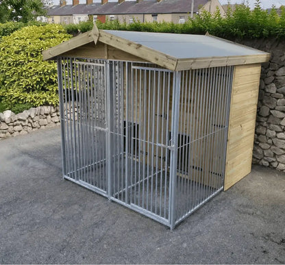 6.5x7ft Double Dog Kennel - Professional Installation Included