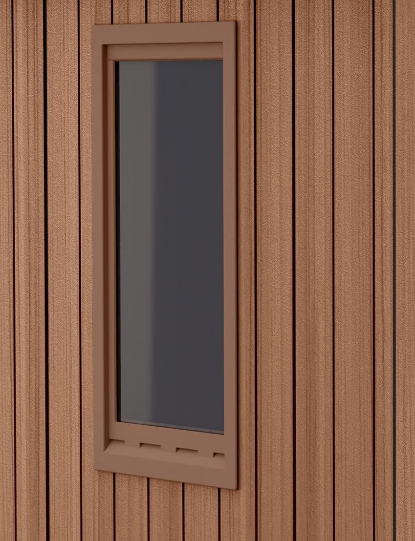 Darwin 6x4ft Double Door Garden Shed - Wood-Effect Outdoor Storage