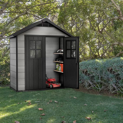 Keter Oakland Shed 7.5x4ft - Grey