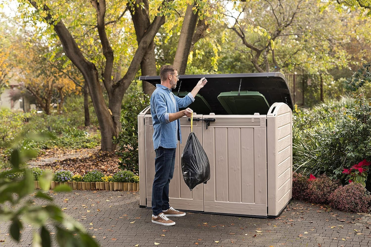 2000L Resin Outdoor Storage Shed - Extra Large Garden Storage Box