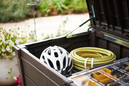 454L Brightwood Garden Storage Box - All-Weather, Fade-Free Outdoor Storage
