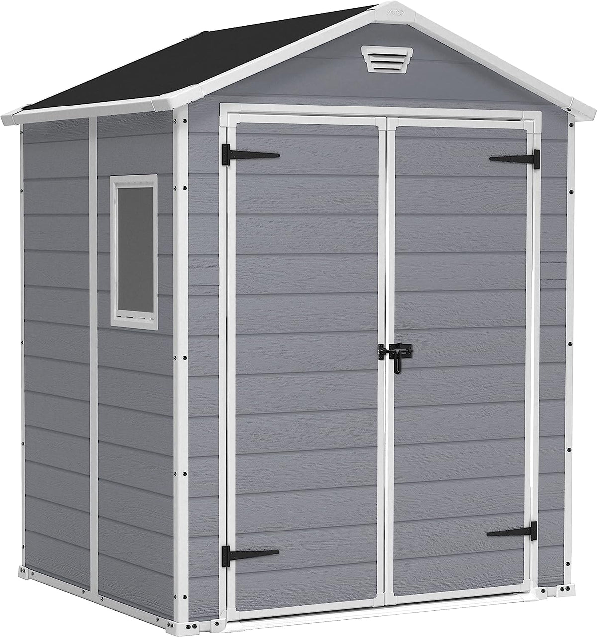 Keter Manor 6x5ft Double Door Outdoor Garden Shed