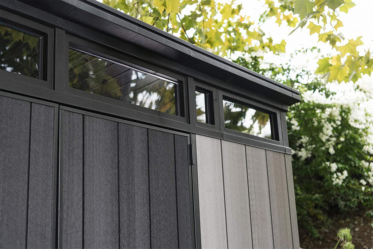 Keter Artisan 11x7ft Double Door Pent Outdoor Plastic Garden Shed