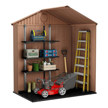 Keter Outdoor Garden Storage Shed - Brown Resin Storage House