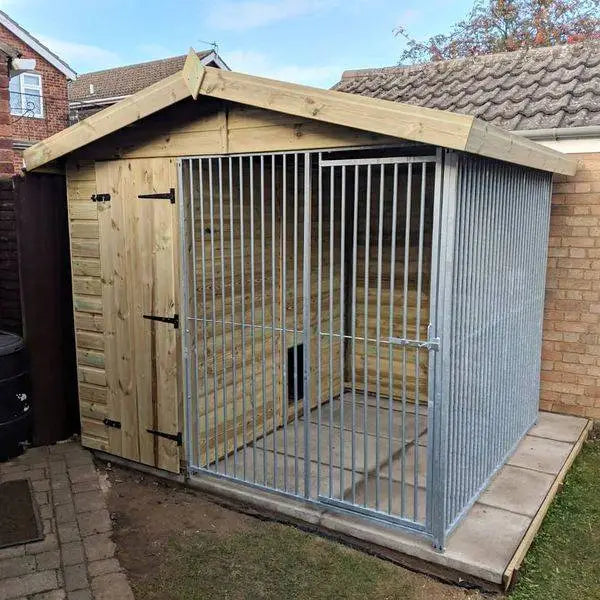 8x6.5ft Single Dog Kennel - Professional Installation Included
