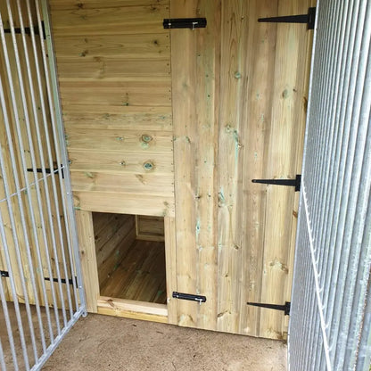 6.5x7ft Double Dog Kennel - Professional Installation Included