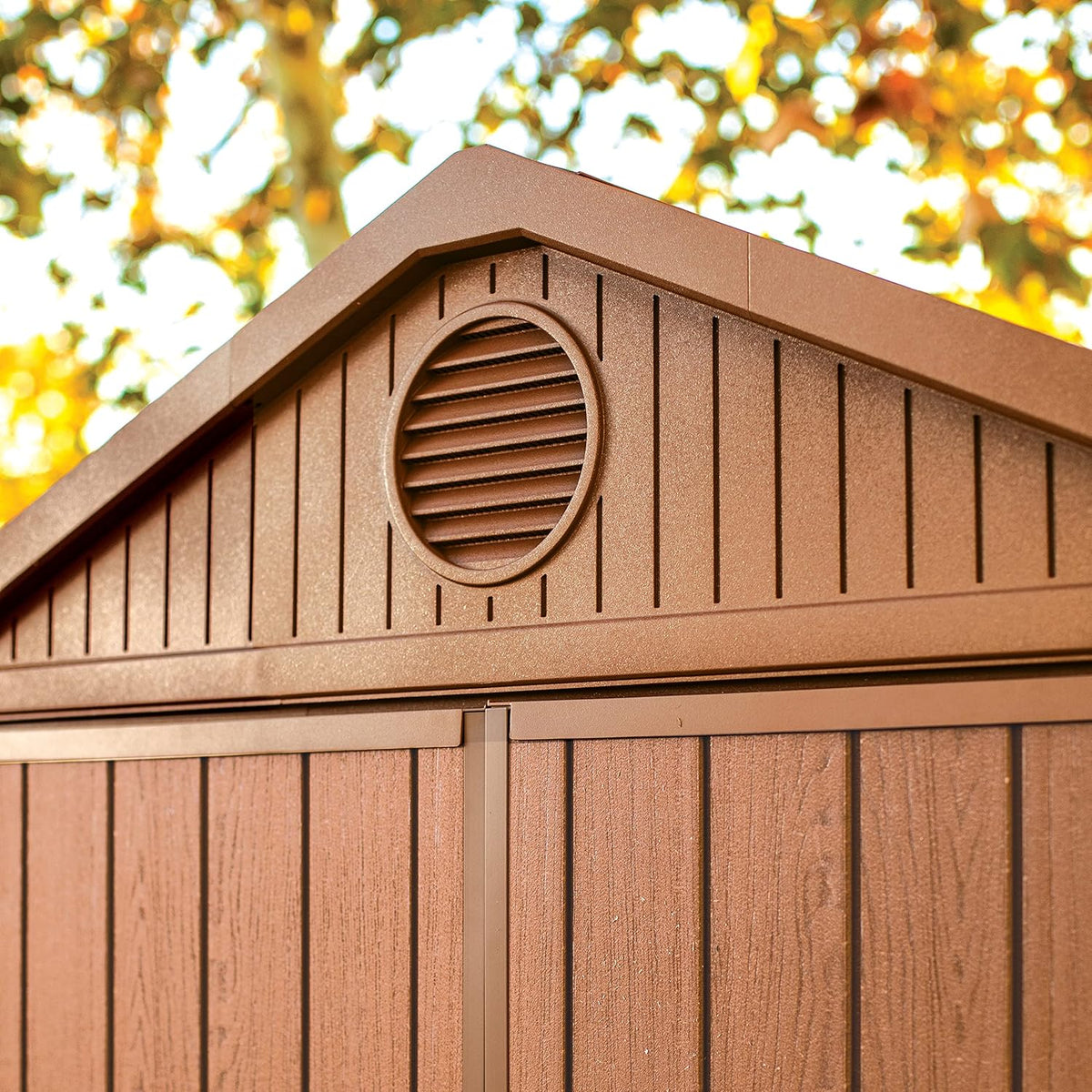 Darwin 6x4ft Double Door Garden Shed - Wood-Effect Outdoor Storage