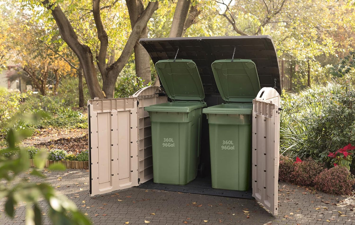 2000L Resin Outdoor Storage Shed - Extra Large Garden Storage Box