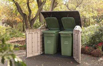 2000L Resin Outdoor Storage Shed - Extra Large Garden Storage Box