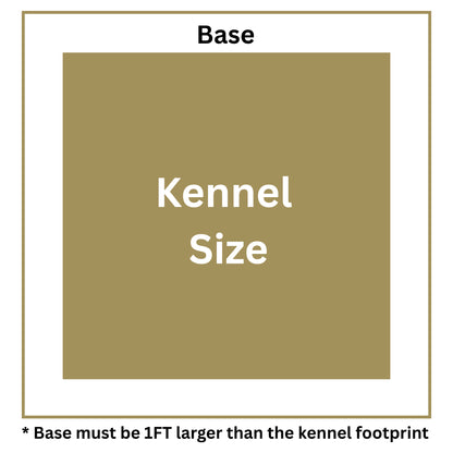 8x6.5ft Single Dog Kennel - Professional Installation Included