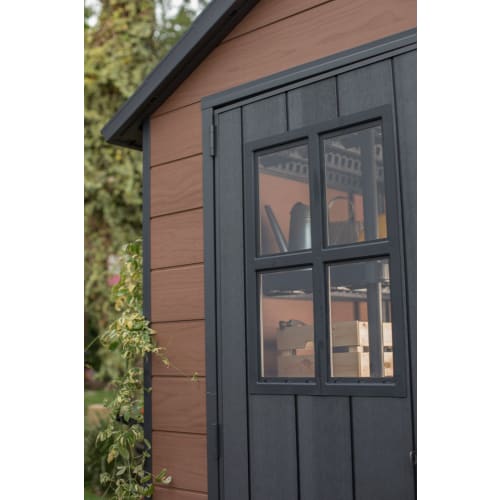 Keter Newton 7x11ft Double Door Outdoor Apex Plastic Garden Shed