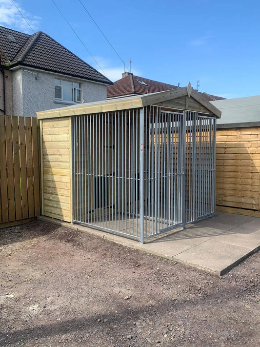 6.5x7ft Double Dog Kennel - Professional Installation Included